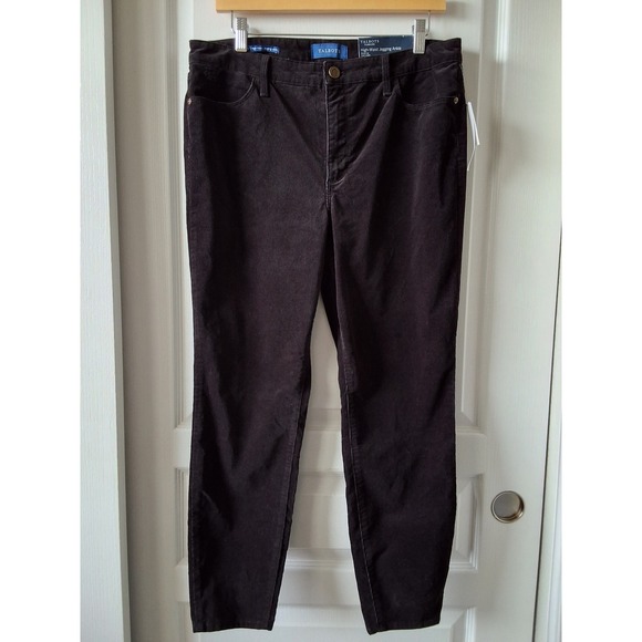 Talbots Pants - Talbots Women 12P High Waist Jegging Ankle Corduroy Slimming NWT Academia Mature